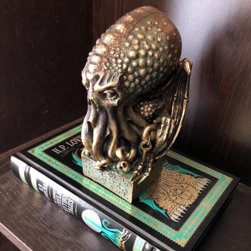 Halloween Cthulhu Mythical Resin Statue Decorative Figurine For Home Bookshelf Office Desk Gothic Fantasy Ornament