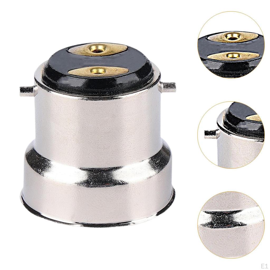10 Pieces B22 to E27 Adaptor Converter Base Lighting Accessories Lamp Screw for Light