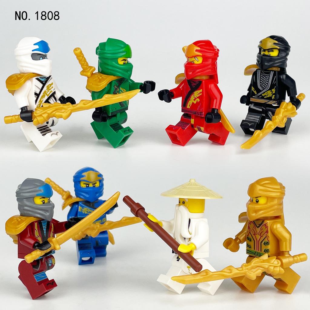 Ninja Miniature 1637 Weapon Gun Accessories Children Assemble Small Particle Building Block Toy Xiangjiang Rain Hat