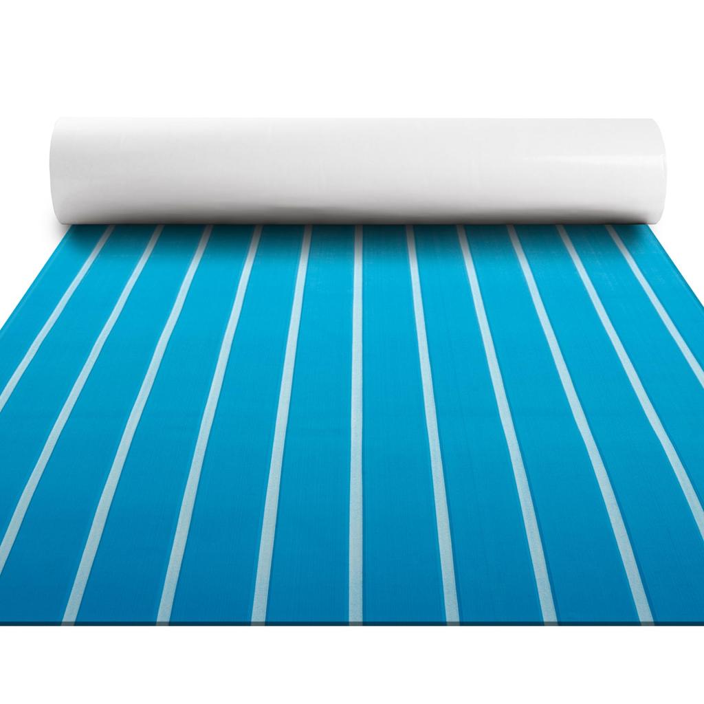 Boat Flooring Eva Foam Mat Deck Sheet Marine Yacht Teak Decking Sheet Adhesive Carpet Decking Pad Anti-Skid 2400x450x6MM