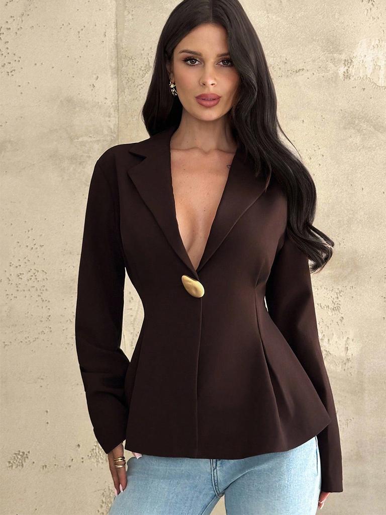 Nové malé sako pro ženy, módní kardiganový top slim fit