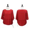Shiz Madam Women Feminine Frill Balloon Blouse T57551