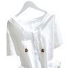 Women's Spring and Summer Loose Hooded Short-sleeved T-shirt Solid Color Comfortable Literary Pullover Tops