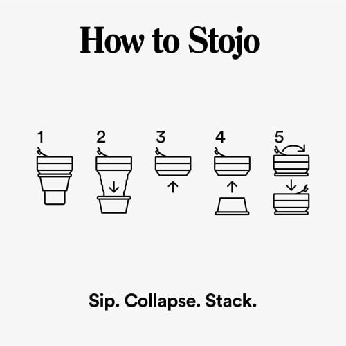 Stojo Pocket Cup 12oz/355ml Foldable My Cup/My Tumbler (EUCALYPTUS)