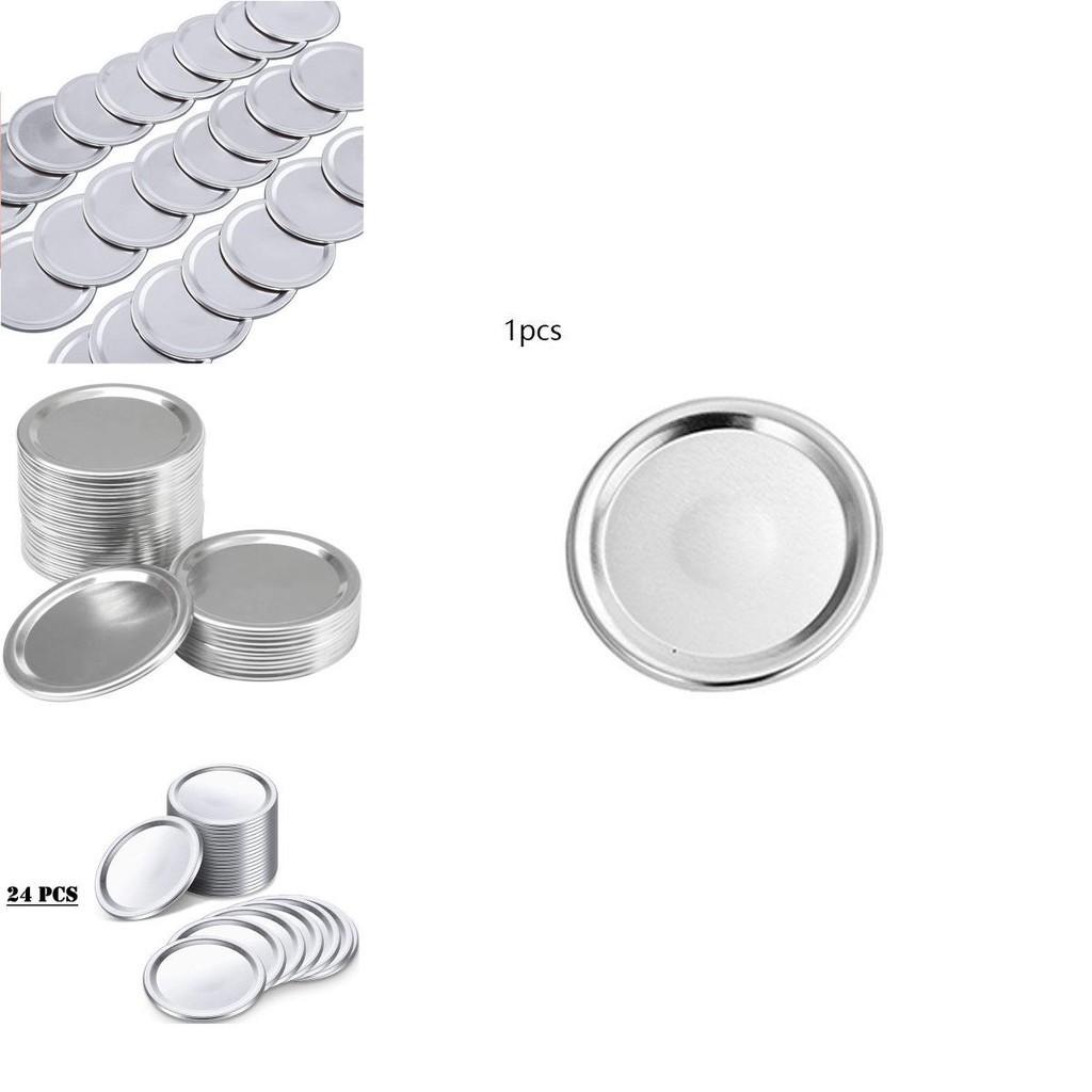 24 Pcs Regular Mouth Mason Jar Lids For Leak Proof Food Storage And Preservation