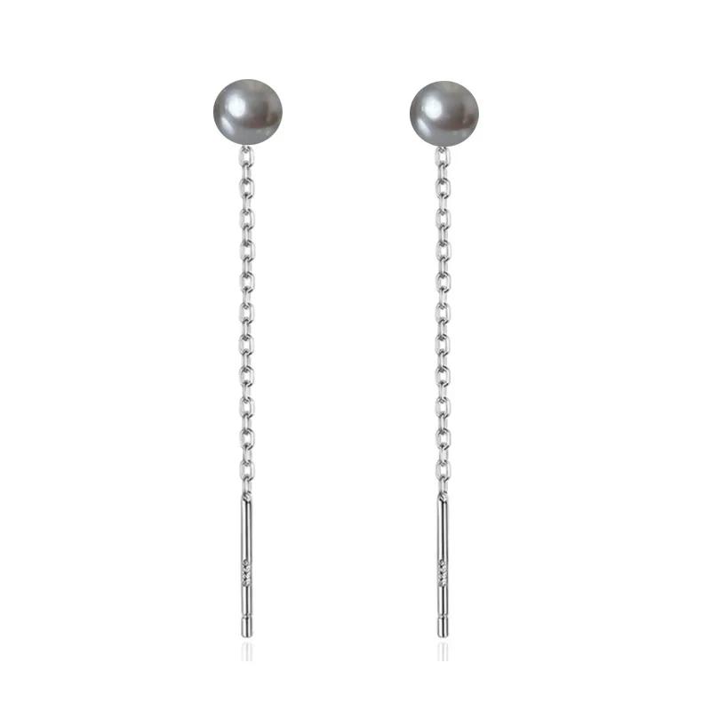 

Long Chain Ear Line Earrings Earwires Women Drop Dangle Earrings Jewelry сірий колір