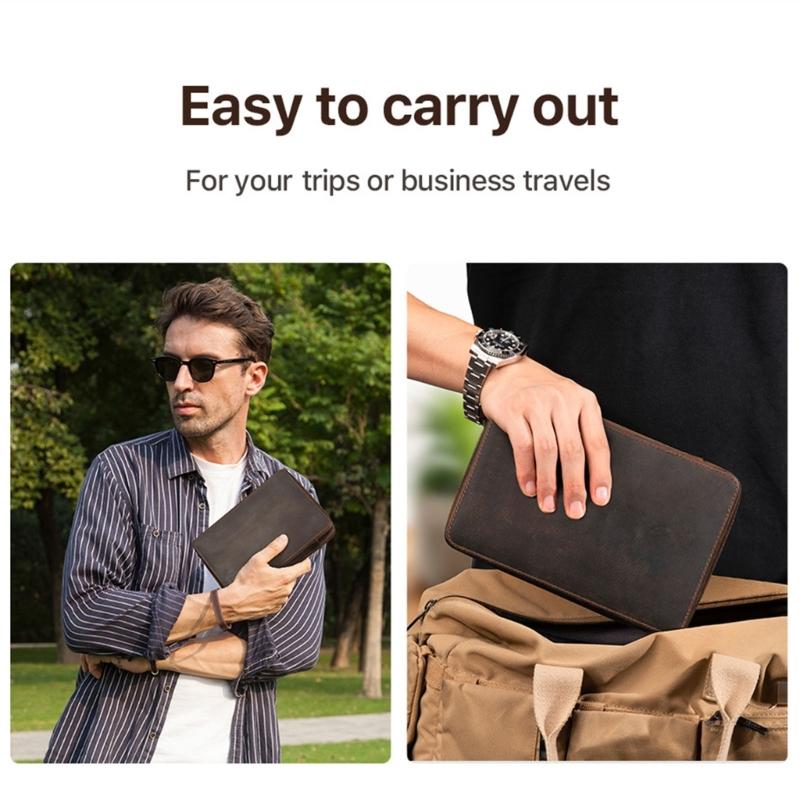 Stylish PU Leather Watch Band Storage Box Holds 12 Straps Flocking Interior Detachable Wrist Strap Designs Daily Use