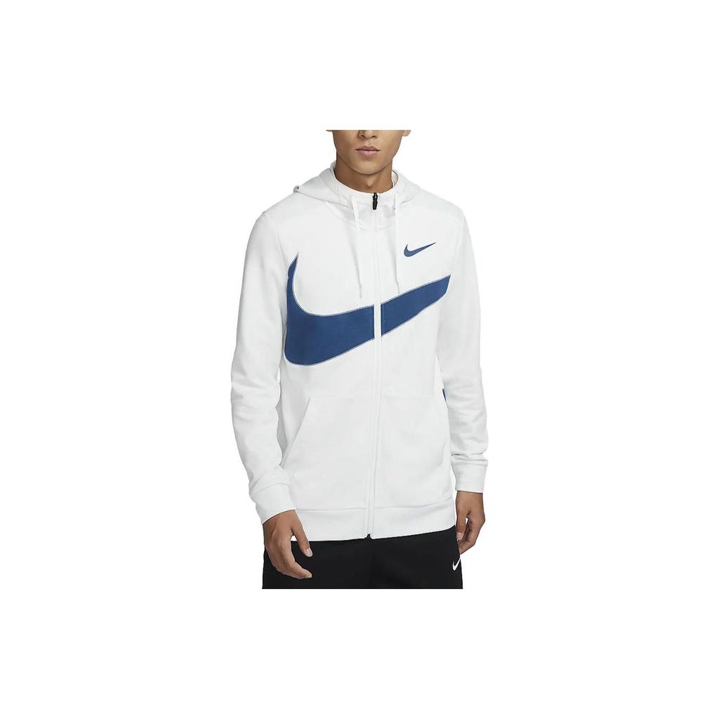 Nike Color Block Quick Dry Hooded Zip Casual Jacket Men Jacket Mountain-White FB8576-121
