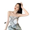 Spice girls wear wind cashew flower suspender vest women's new summer chic style sexy inside and outside top