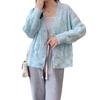 2024 Autumn Women's V-Neck Loose Knit Cardigan