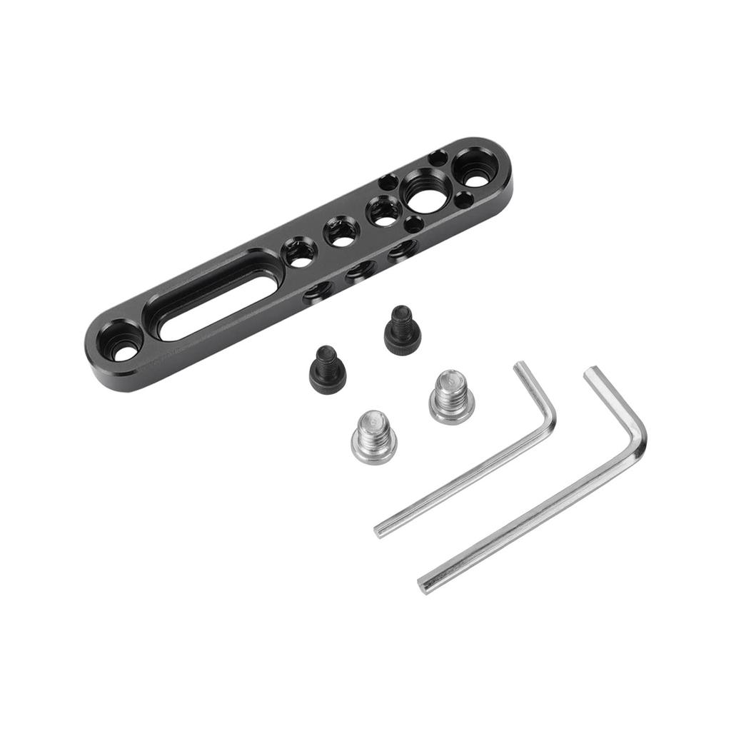 SZRIG Алюмінієва сирна планка з отворами для гвинтів монітора з відстанню 1/4-20 та 3/8-16 (Центр 75мм)