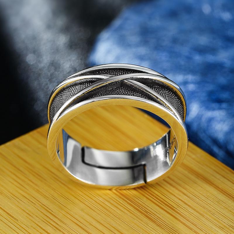 Vintage Silver Thai Ring: Unisex Retro Design with a High-End Feel for Men and Women
