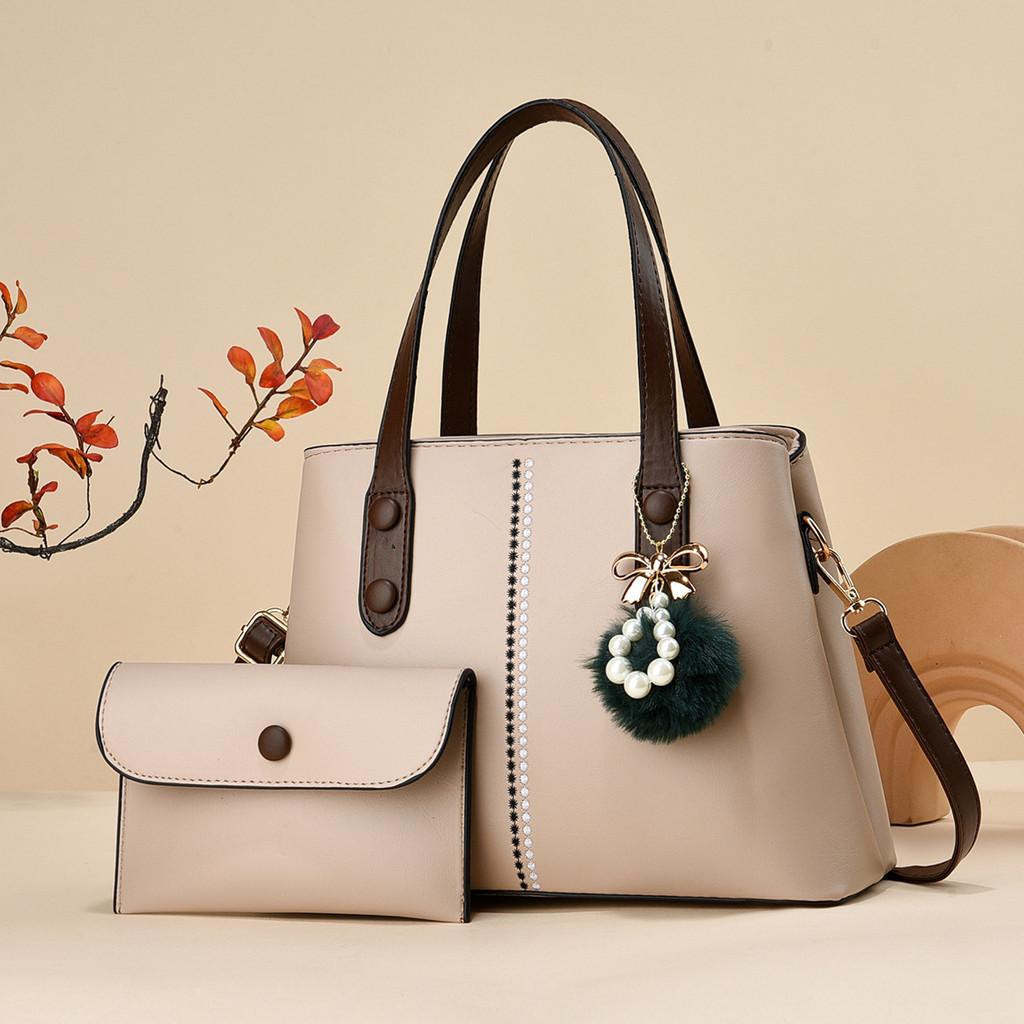 

Mother s Day Gift 2023 New Women s Letter Bag Shell Bag Pu Material Grey White Khaki Black хакі