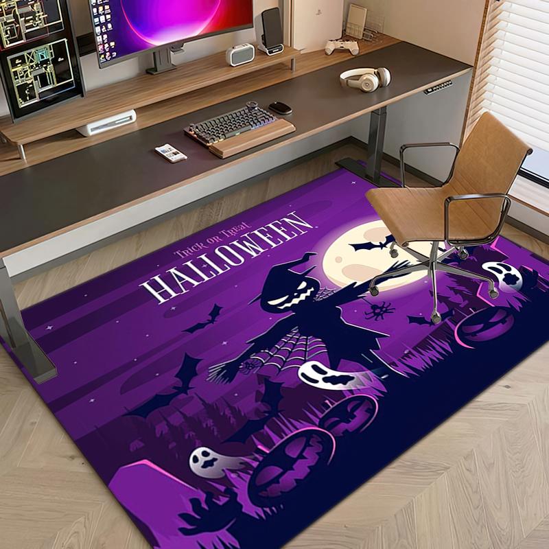 1PC Halloween theme Rug - home decoration Carpet For Living Room Bedroom Flooring Computer Chair Area Rug