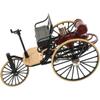 1/12 Scale High Simulation Retro Cycle Rickshaw Model Beautiful Easy Assembly Vintage Bike Model Mini Tricycle Decoration for Home