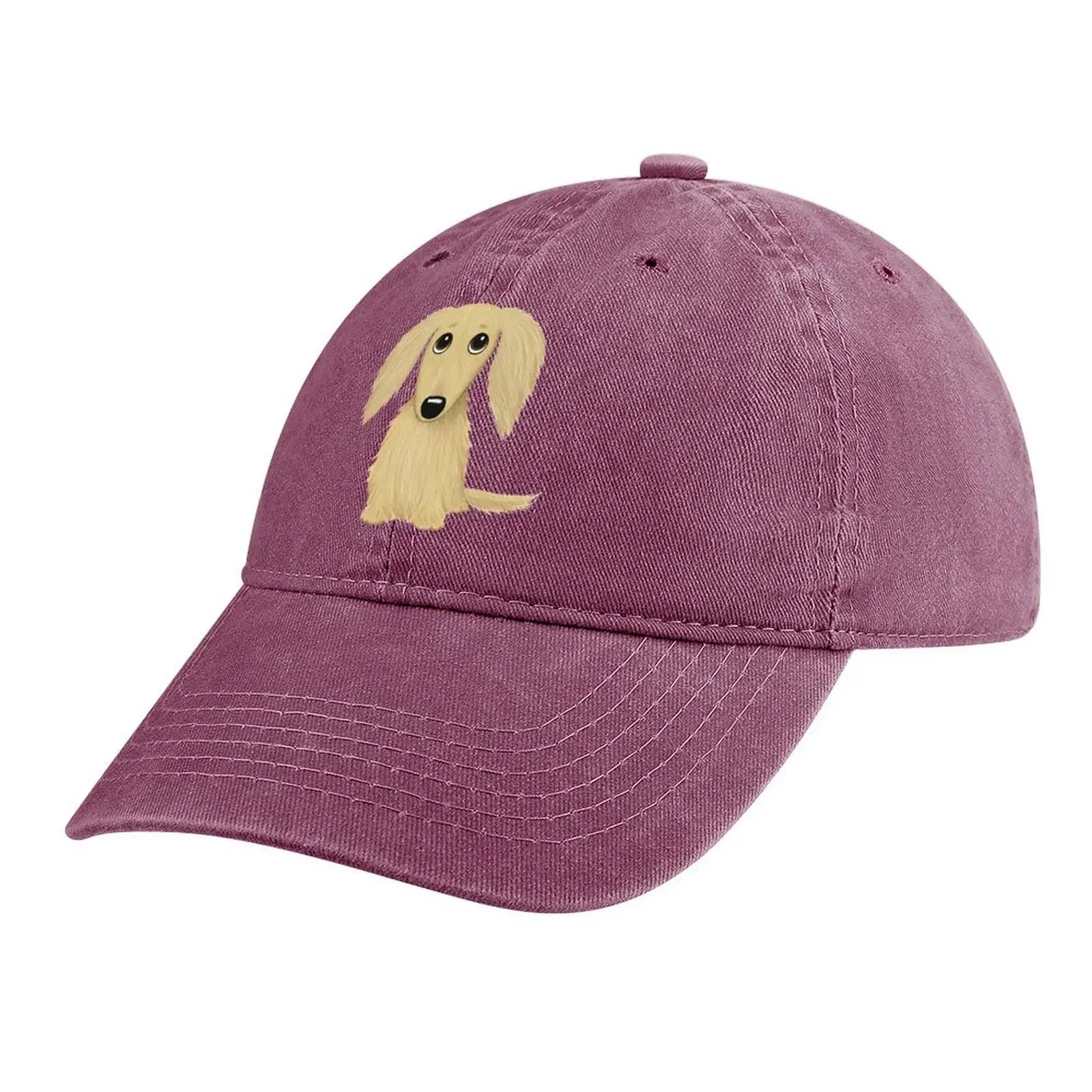 

Длинношерстная кремовая такса мультяшная собака-такса ковбойская шляпа шляпы бейсболка регби рейв рождественская шляпа мужская одежда для гольфа женская Adjustable озеро синий