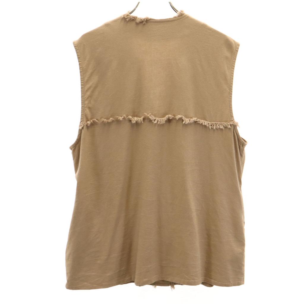 ANIECA V neck Best Brown stretch Women Used