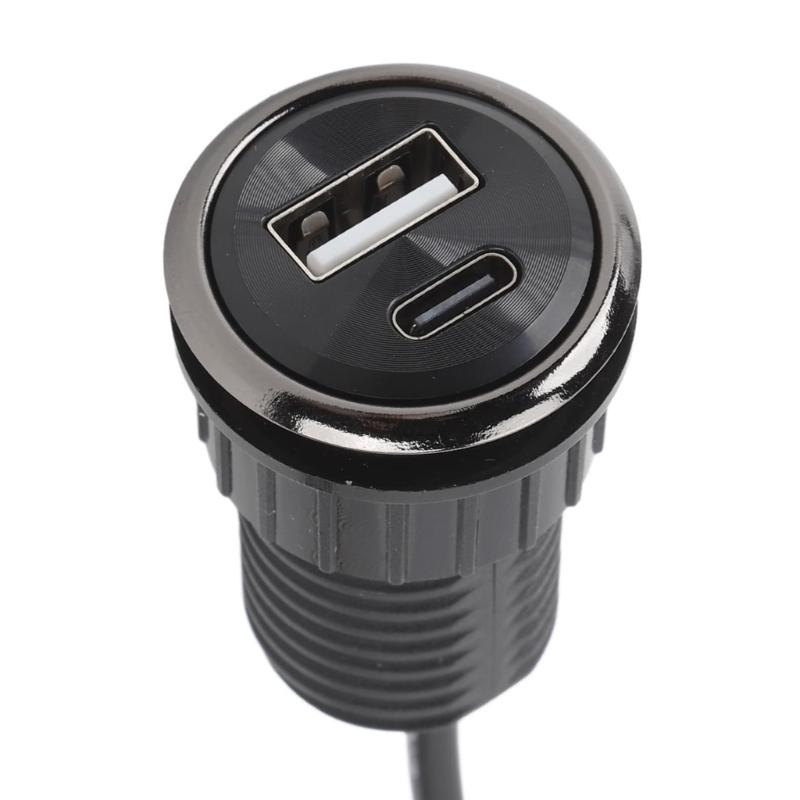 Double Port 5V 2A USB Charging Block With Type C Interfaces High Efficiency Power Supply For Multiple Devices Heatproof
