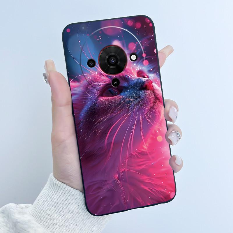 Cute Cartoon Case For ZTE Blade A76 5G Z2469N Capa Funda Printing Shell Protective Cover Soft Silicone Black Casing Coque