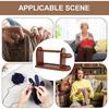 Generic Yarn Holder for Crocheting Wooden Yarn Rack Stand with Slots Yarn Storage Organizer Knitting & Crochet Supplies Horizontal Yarn Spinner