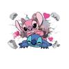 Stitch Anime PVC Self-Adhesive Wall Stickers for Kids' Rooms and Kindergartens