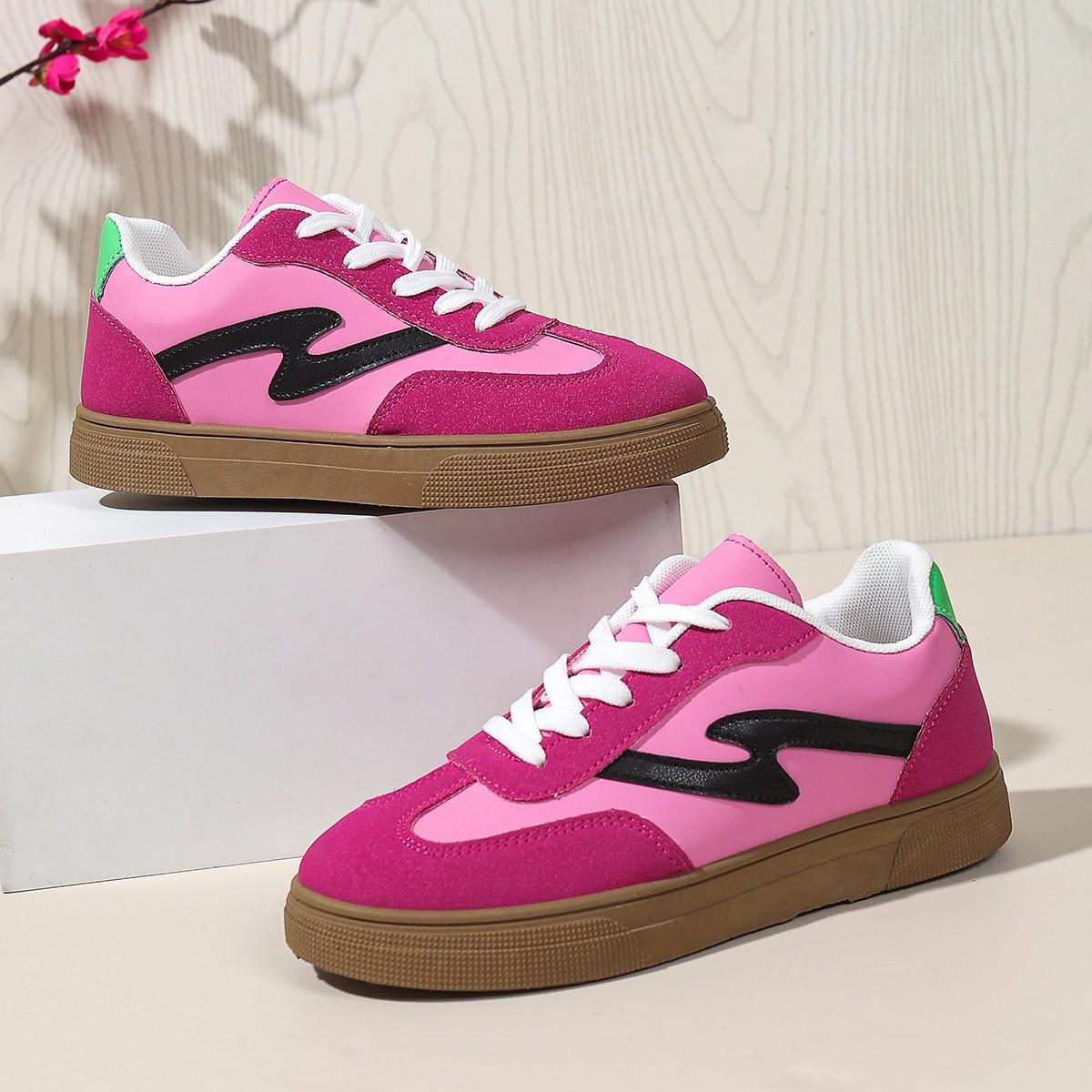 

Dexun shoes 22 spring and autumn new large size casual fairy wind sports flat baseplate shoes 36 красный