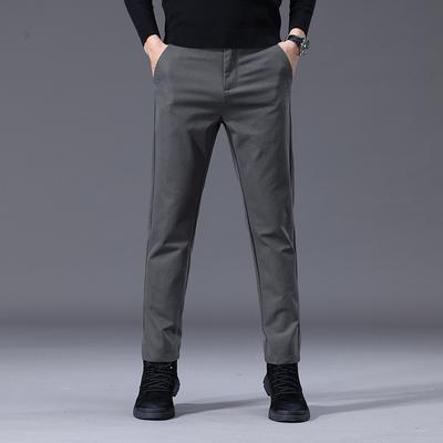 2024 Autumn And Winter New Products Thick Men'S Casual Pants, Fashionable Casual Slim Pants, Straight Leg Pants