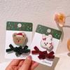 Elk Christmas Tree Bow Hair Clips Kids Barrettes Christmas Bangs Clip Children Christmas Hairpins