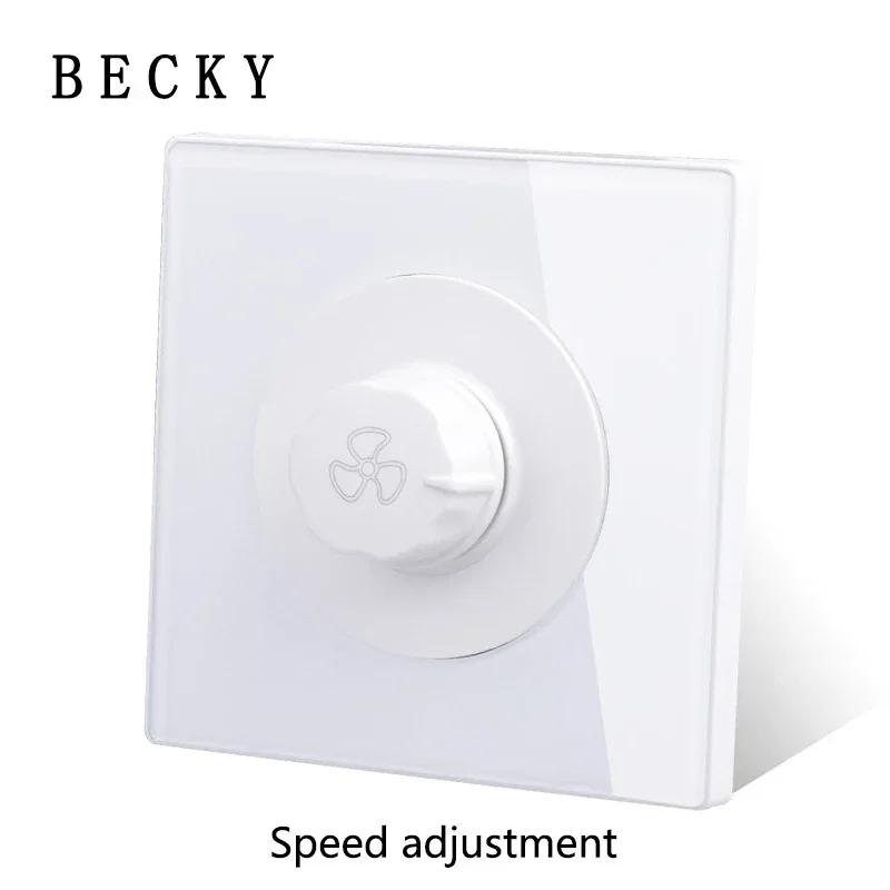 White Light for Glass Panel Switch Button, EU UK Standard Round Reset Point Switch, Bedroom Usb Switch Socket1-4gang AC110V-250V