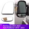 Left Right Wing Mirror Glass Heated Driver Passenger Side For Fiat Ducato 21-23 Ram ProMaster 2014-