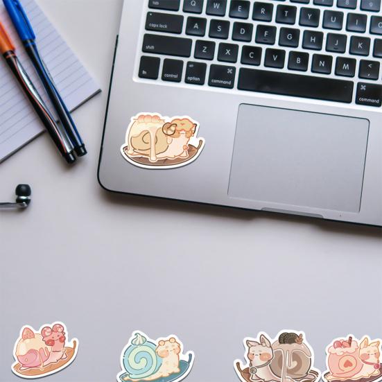 50Pcs Stylish Waterproof Decoration Adorable Hand Account Car Suitcase DIY Cartoon Stickers Reward Gift Scrapbook