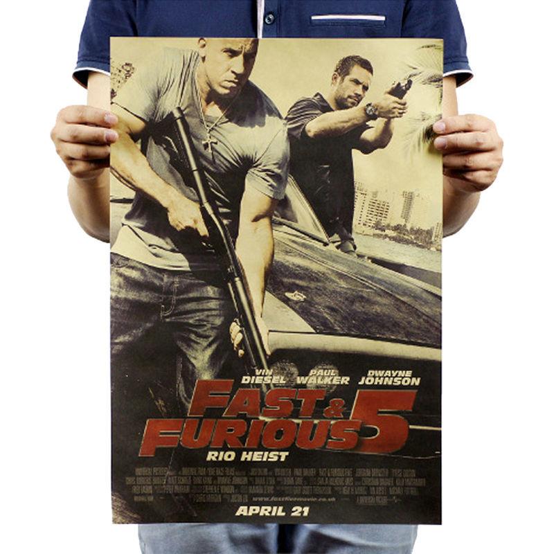 Póster de Película Clásica Nostálgico Titanic Fast and Furious Decoración de Pared para Bar Cafetería Pintura