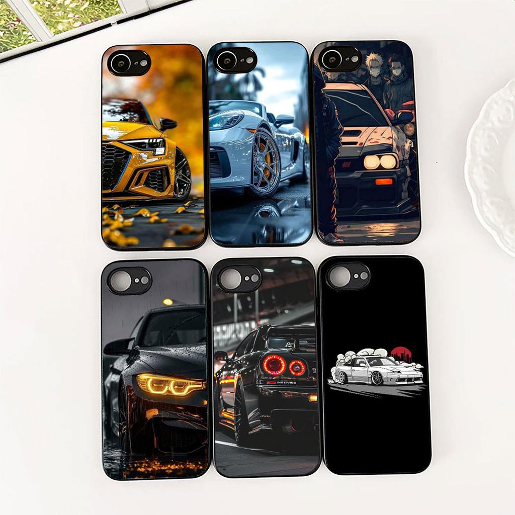 Supercar Super Car Cartoon Taillights Phone Case for Xiaomi Redmi Note 12 11 10 A3 Pro 10A 10C 12C Note12 5G 4G Protective Cover