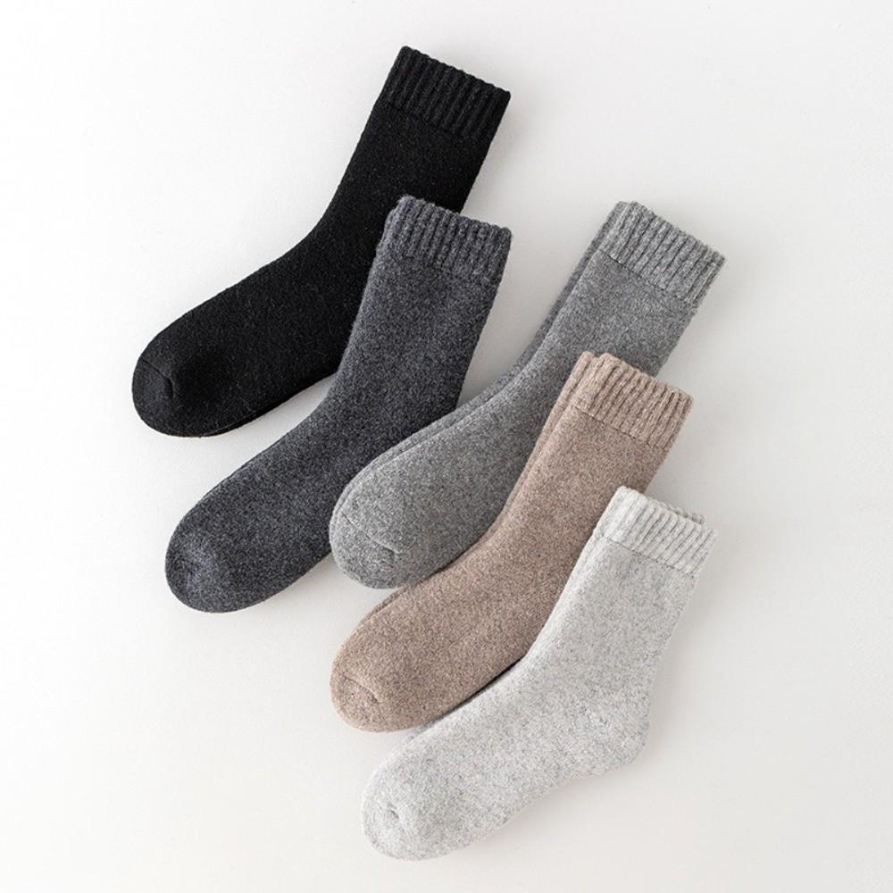 Solid Color Thermal Long Socks Breathable Stockings New Warm Socks  Winter