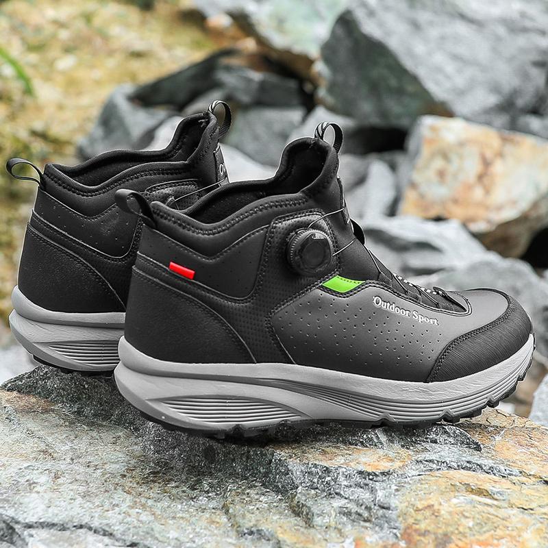 Fashion Ankle Boots Waterproof Hiking Shoes Leather Trekking Boots Outdoor Sneakers for Men Male Camping Hunting Mens Tactical