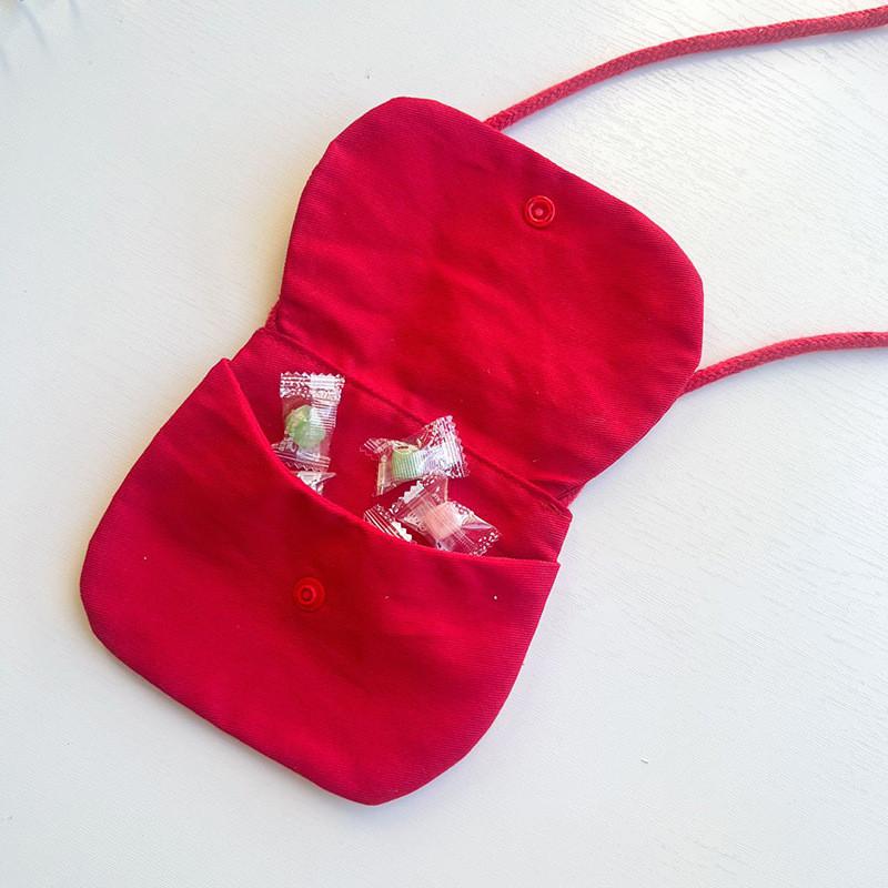 Kids New Adorable Year Red Packet Holder Nylon Sling Bag Perfect For Ages All
