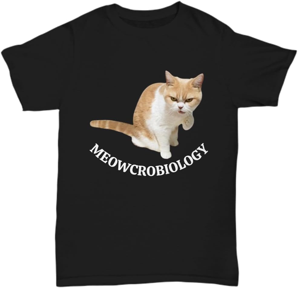 Funny Cat Meowcrobiology T-shirt