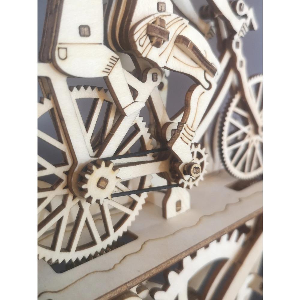 3D Wooden Puzzle Father and Son Diy Handmade Bicycle Assembly Model Kits  Creative Decoration