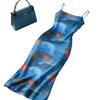 High Sense Retro Spice Girl Waist and Hip Skirt New Pure Desire Wind Suspender Dress Women's Long Dress Tie-dye