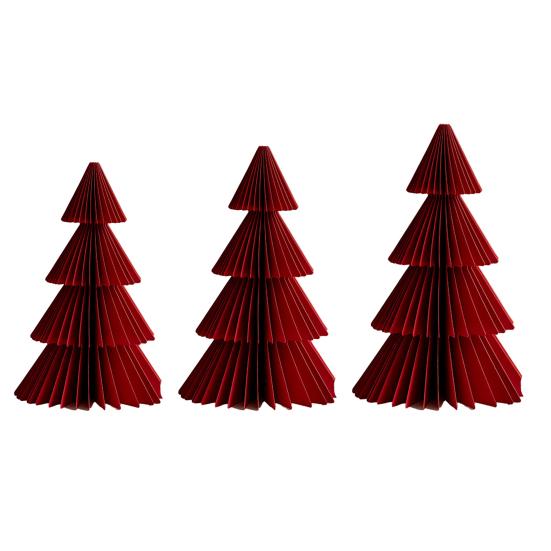 Yousheng 3/4Pcs Christmas Tree Ornament Easy Assembly Geometric Origami Christmas Tree Festive Merry Christmas Decor