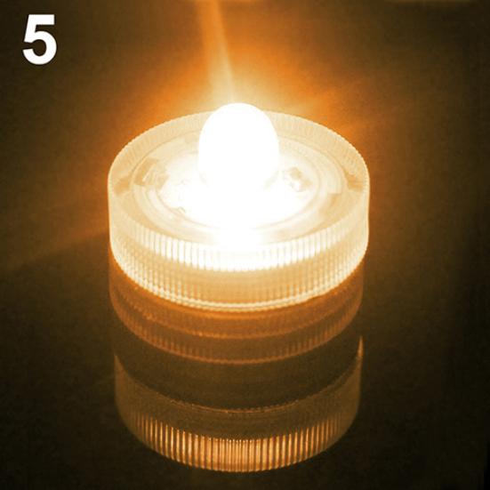 12Pcs Submersible Waterproof Wedding Tea Candle Lamp Battery Operated LED Lights