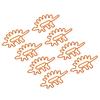 100pcs Paper Clips Portable Mini Cute Dinosaur Shape Electroplated Metal Paperclips for Office File 