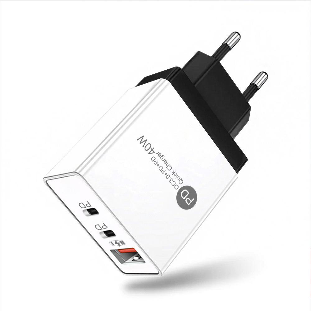 PD33W QC3.0 GaN Multi-Port Fast Charger European Standard 9V 12V