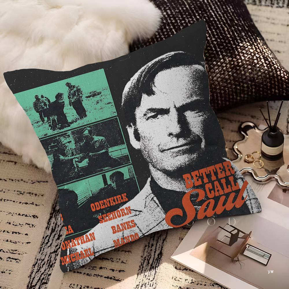 Tv B-Better Call S-Saul Personalized Picture Text Home Decorative Pillows Household Gifts 45X45Cm