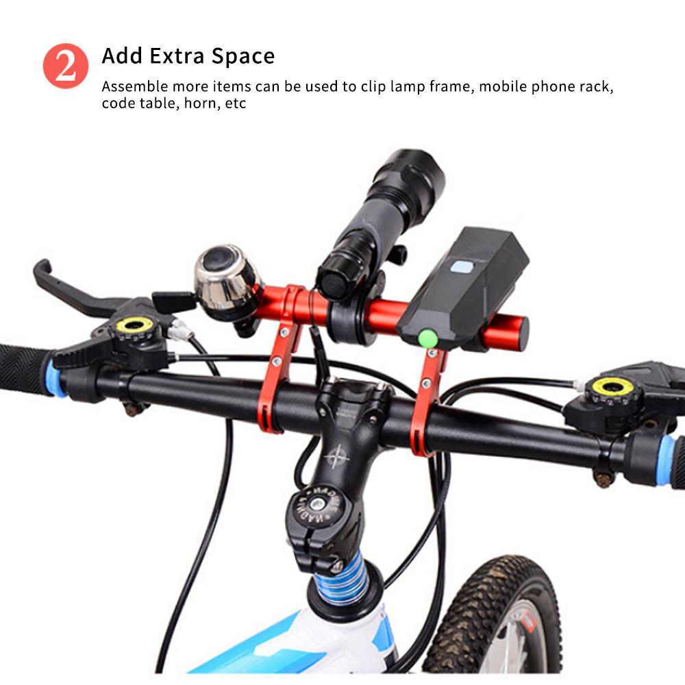 

Удлинитель руля для велосипеда из алюминиевого сплава, удлинитель руля, держатель для крепления на горном велосипеде double rod чёрный