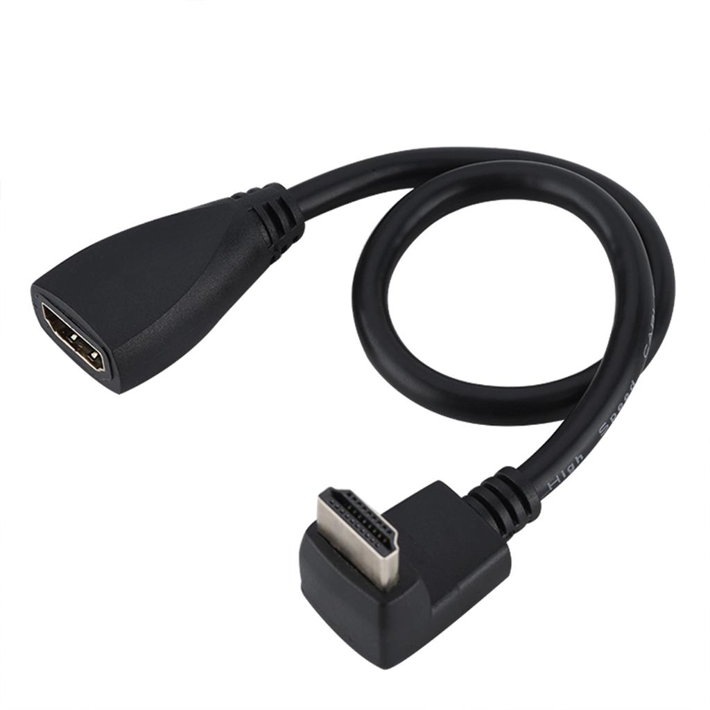 Hochwertiges Full HD1080p HDMI-Kabel HDMI-Stecker auf Buchse (90-Grad-Biegung)
