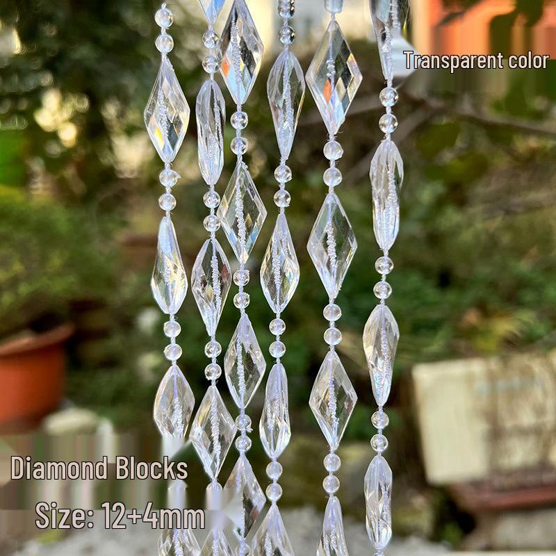 Kristallperlen Türvorhang & Hochzeitsgang Dekoration mit Acrylschnur