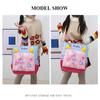 BUKA 3D Cartoon Dinosaur Handheld Tutoring Bags Special for Primary School Student Light Multi-functional Kid Messenger Bag Pupil Homework Storage Bag