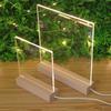 3D High-Transparency Atmosphere Night Light In Beech Wood with Uncarved Acrylic Board