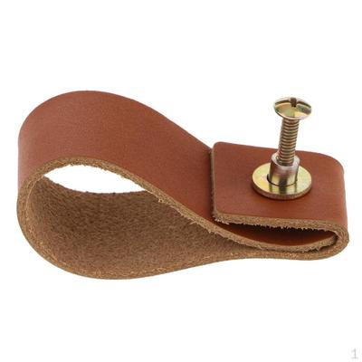 8 Stück Leder-Ziehgriffe Handgefertigt Schrank Kommode Schublade Türknöpfe